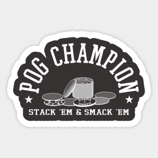 Pog Champion Sticker